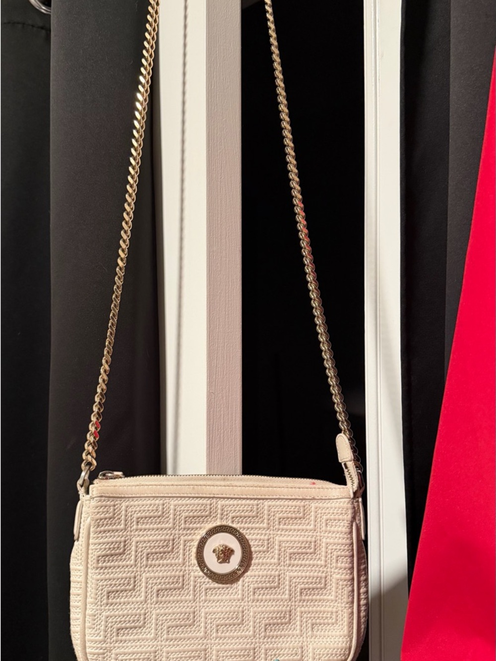 Versace La Medusa quilted leather crossbody bag